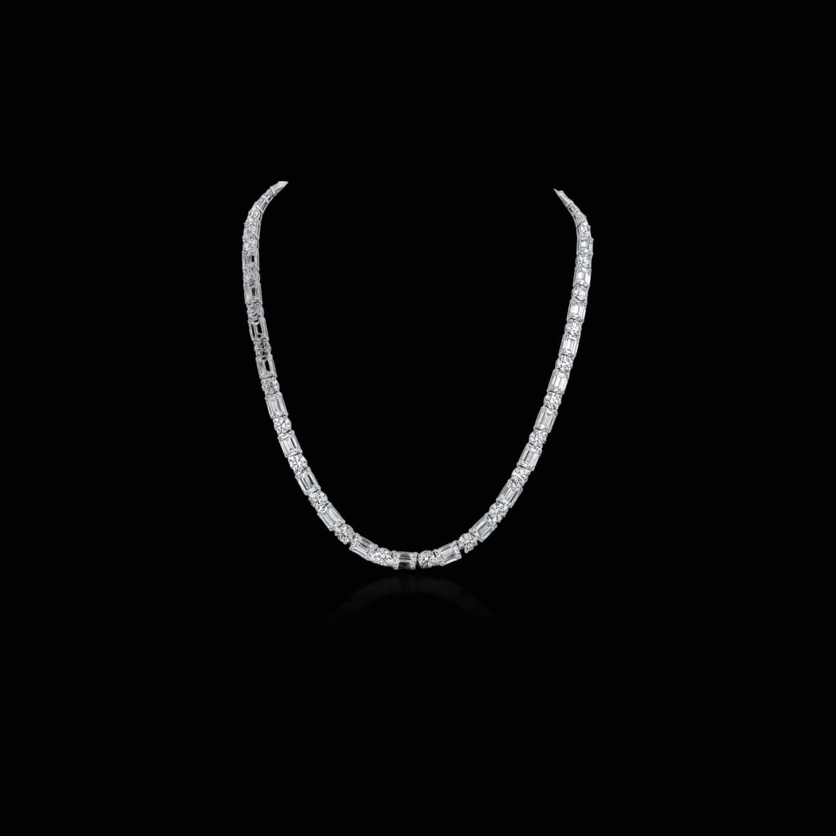 Теннисное колье с бриллиантами огранки «Other», 54 ct