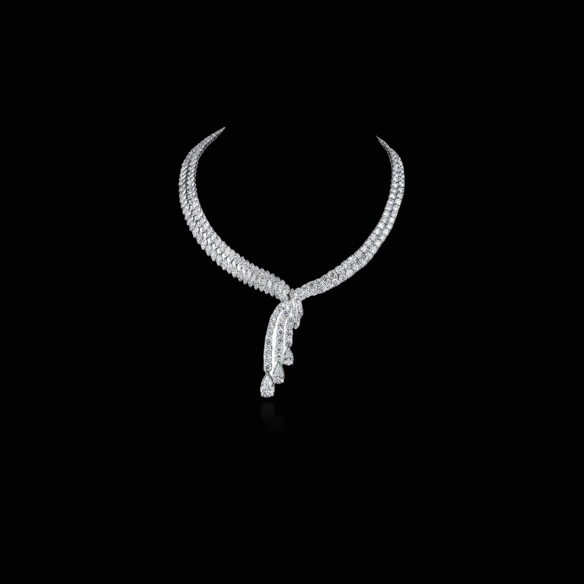 Колье-цепь с бриллиантами огранки «Other», 43 ct