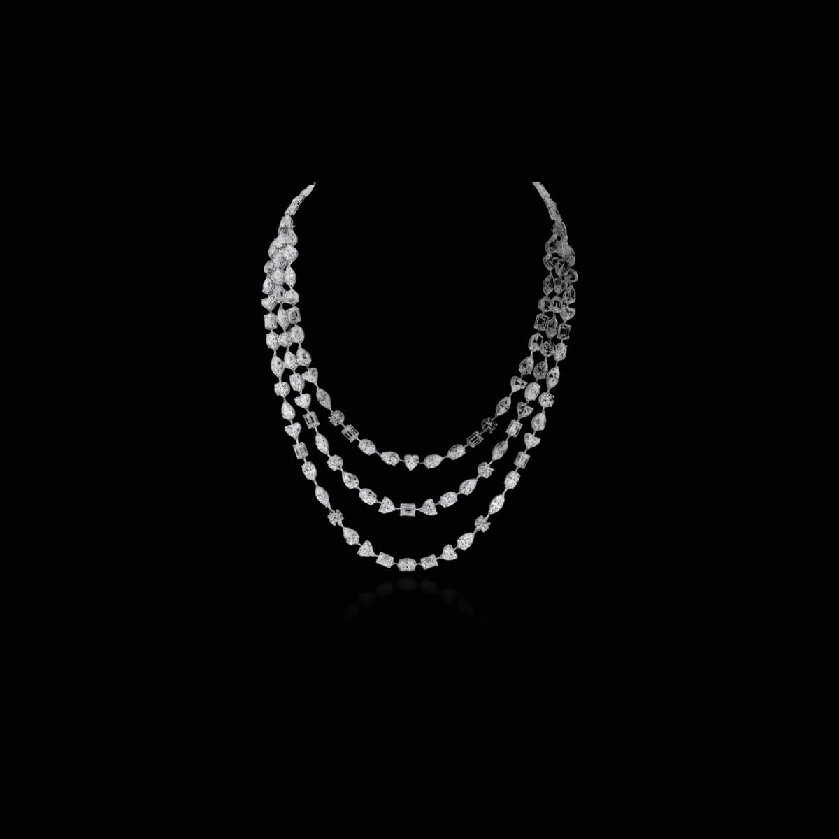 Теннисное колье с бриллиантами огранки «Other», 58 ct