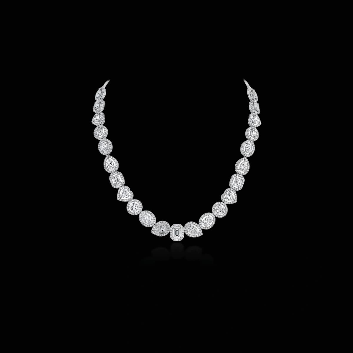 Теннисное колье с бриллиантами огранки «Other», 16 ct