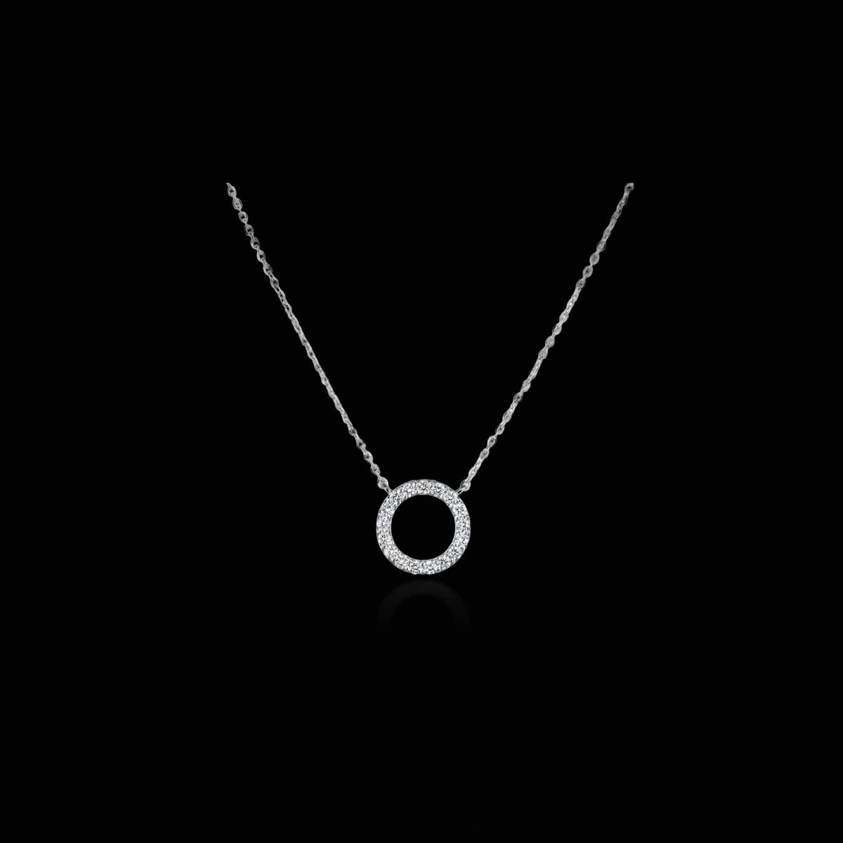 Подвеска с бриллиантами огранки «Круг», 0,5 ct