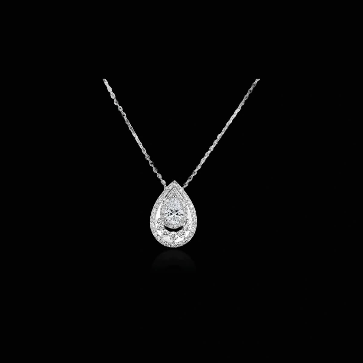 Подвеска с бриллиантами смешанной огранки, 1,9 ct