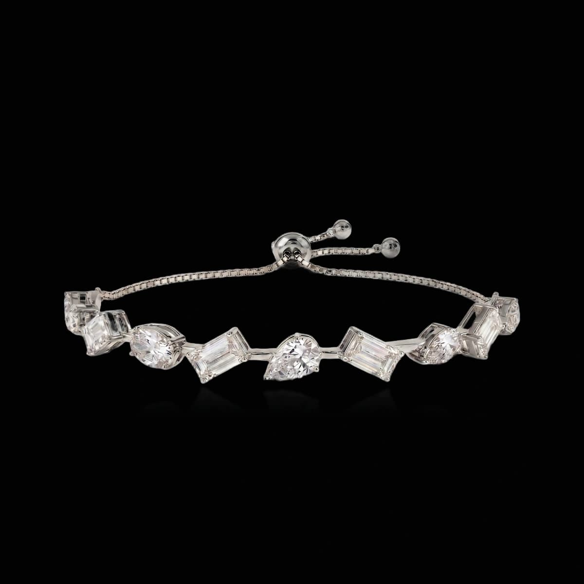 Цепочный браслет с бриллиантами огранки «Other», 4,5 ct