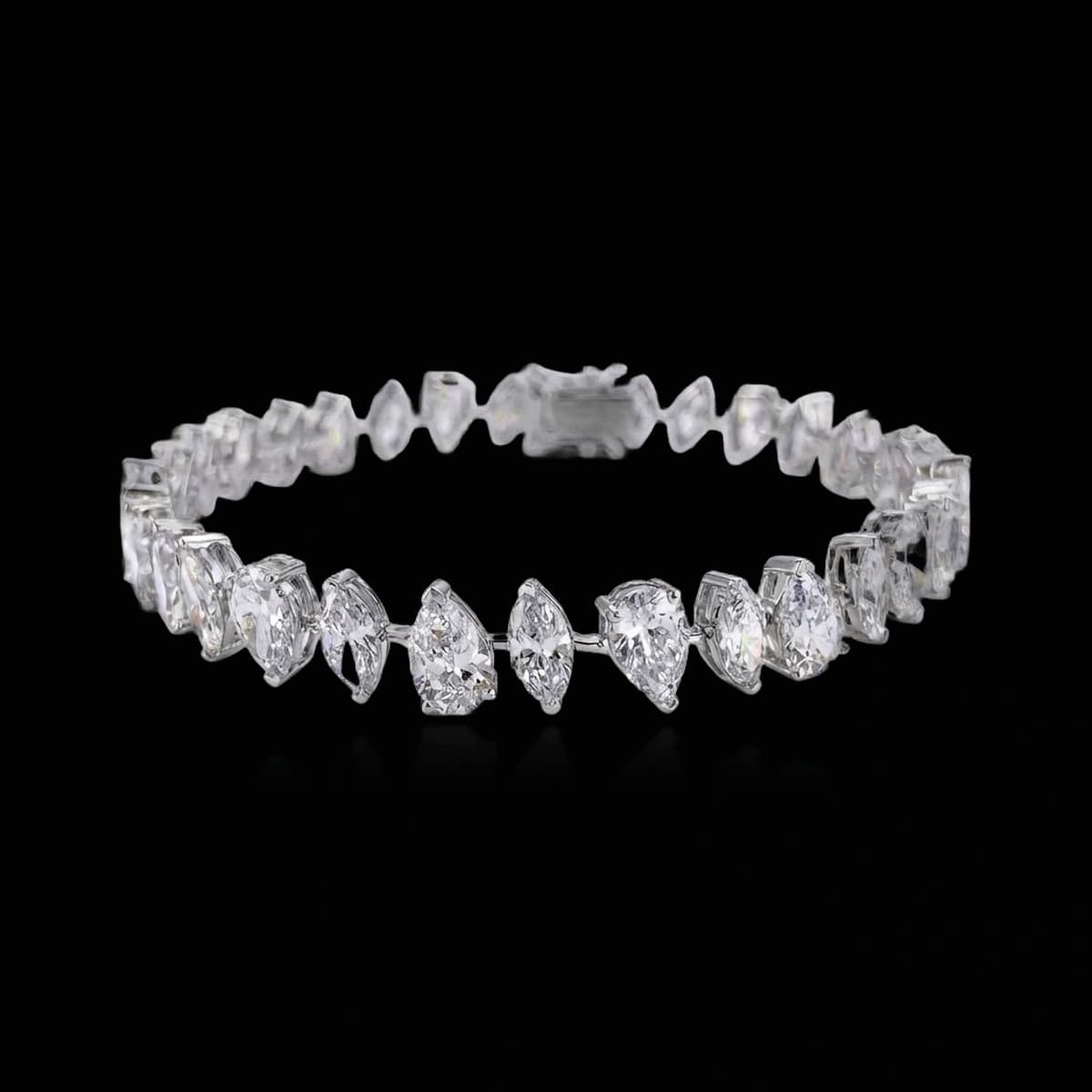 Теннисный браслет с бриллиантами огранки «Other», 15,5 ct