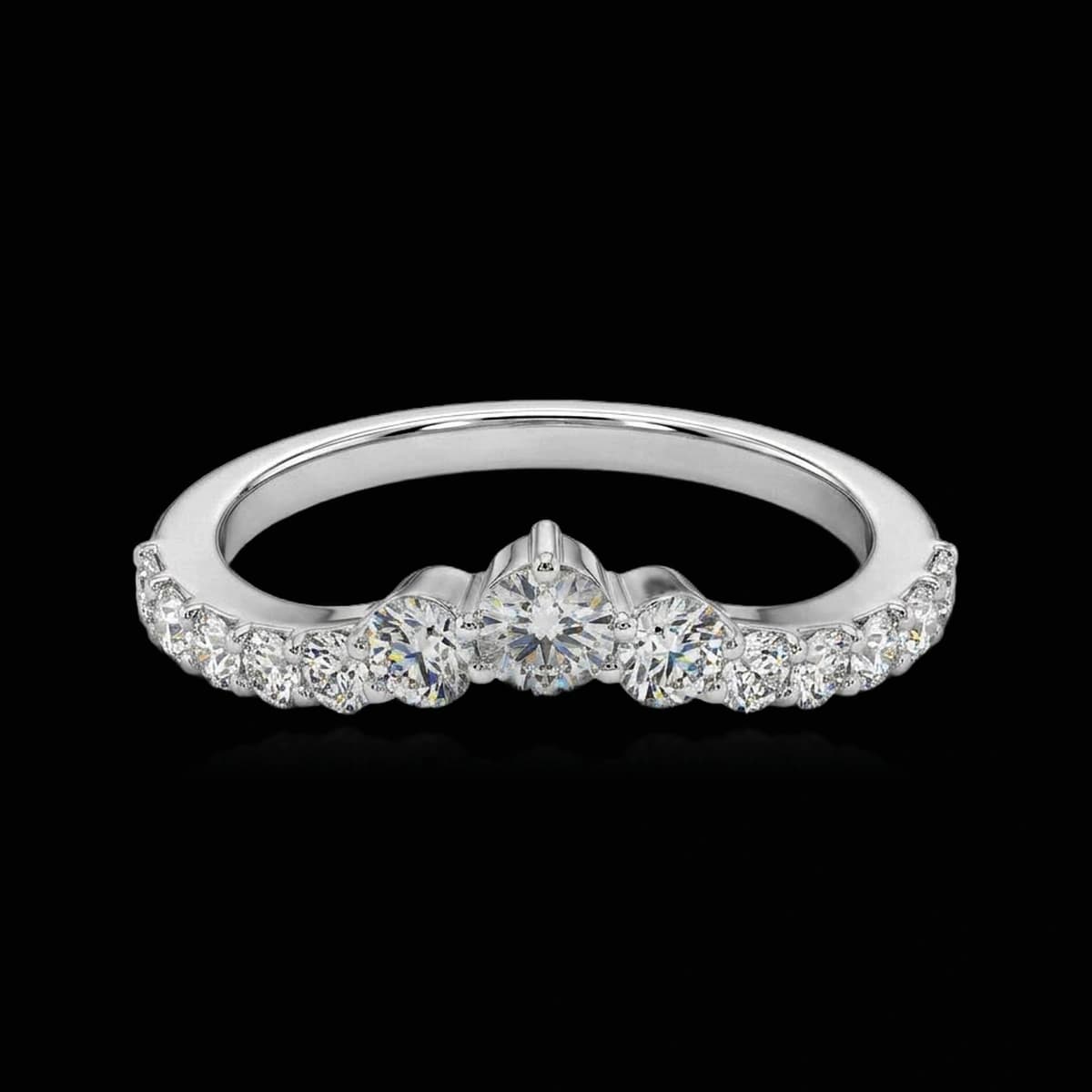 Помолвочное кольцо с бриллиантами огранки «Круг», 0,6 ct
