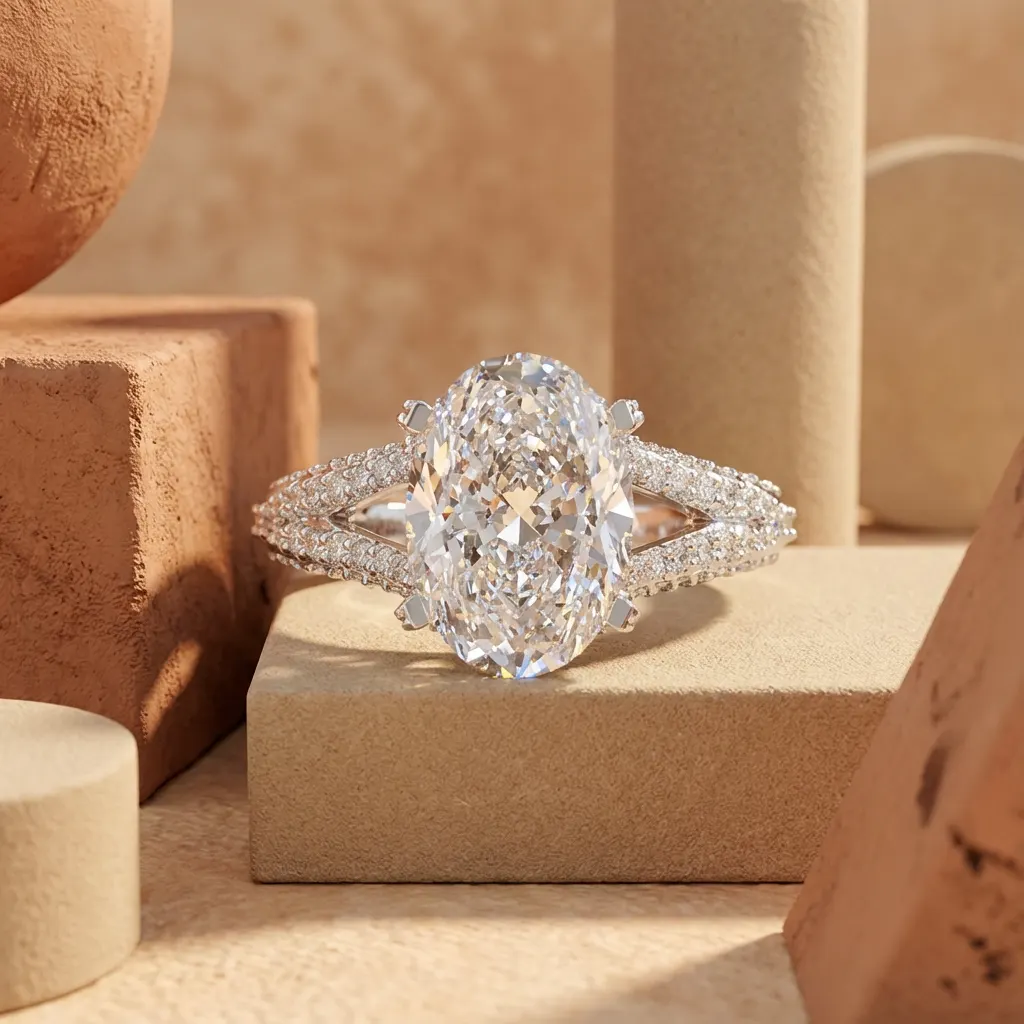 The craftsmanship behind Mixed-cut diamond engagement ring, 5.15 ct