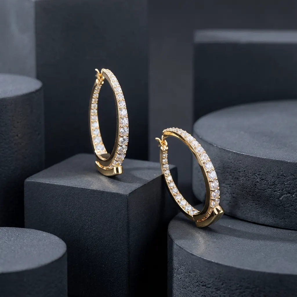 The craftsmanship behind Round-cut diamond drop earrings
