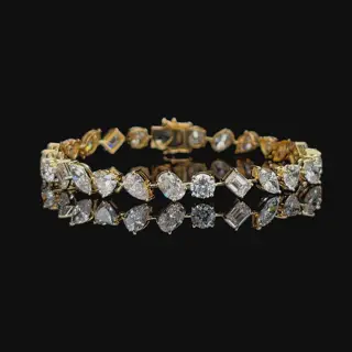 Теннисный браслет с бриллиантами огранки «Other», 11,13 ct