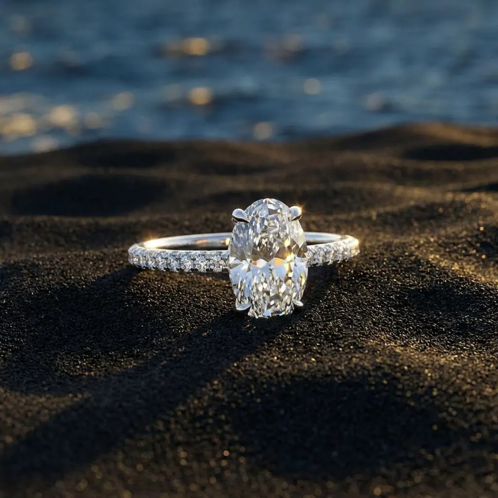 The craftsmanship behind Mixed-cut diamond engagement ring