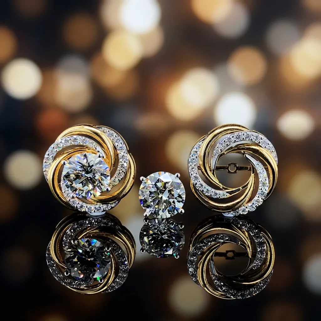 The craftsmanship behind Round-cut diamond stud earrings
