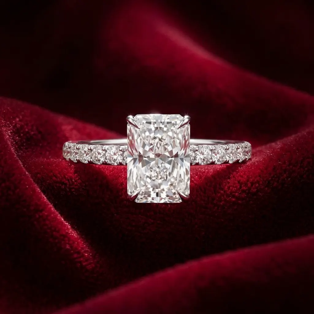 The craftsmanship behind Mixed-cut diamond engagement ring