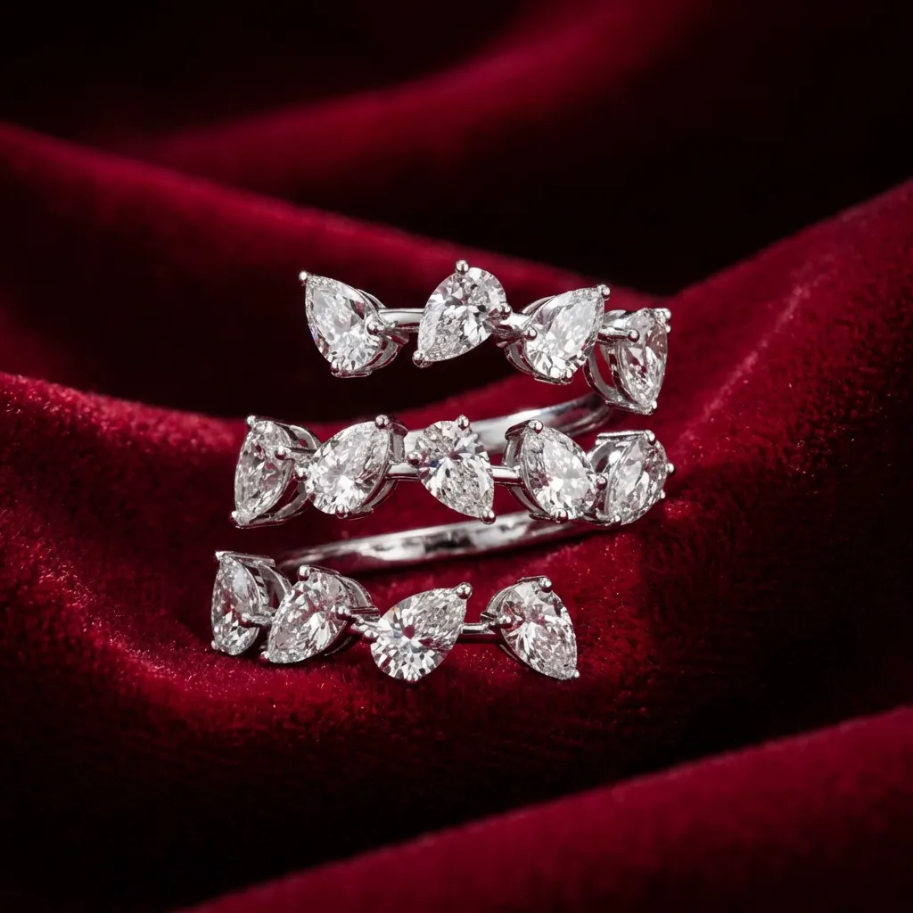 The craftsmanship behind Pear-shaped diamond engagement ring, 2.5 ct