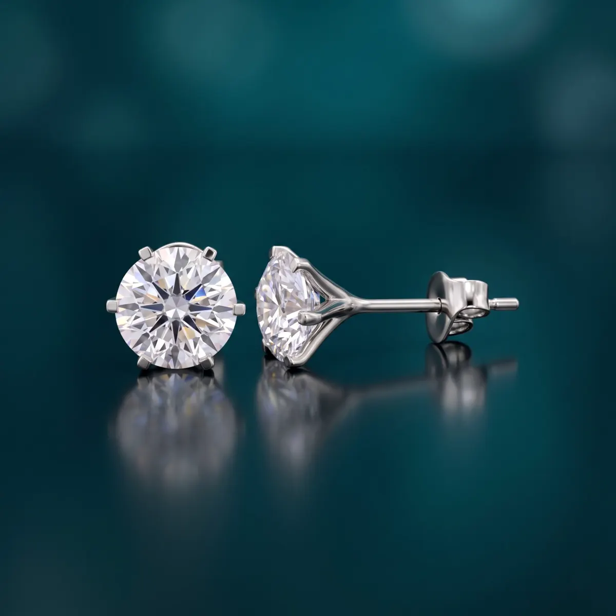 The craftsmanship behind Round-cut diamond stud earrings