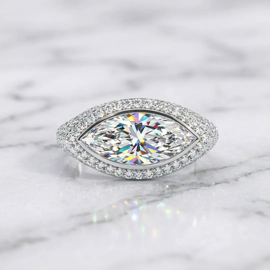 The craftsmanship behind Mixed-cut diamond engagement ring, 4 ct