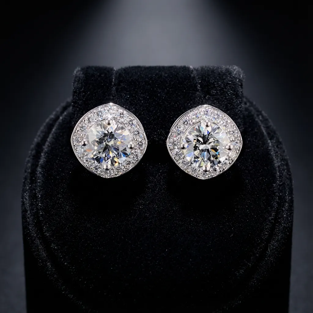 The craftsmanship behind Round-cut diamond stud earrings
