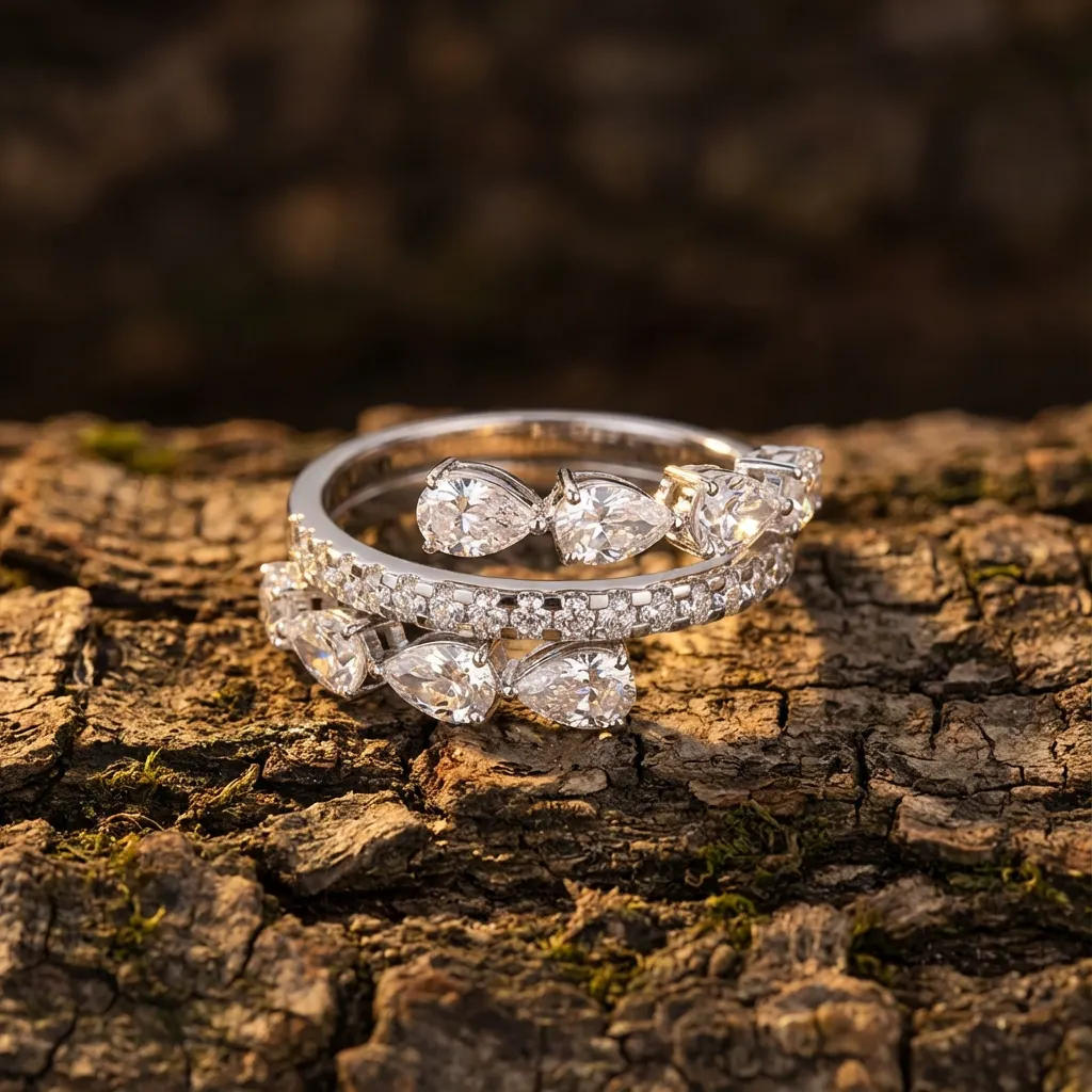 The craftsmanship behind Fancy-cut diamond engagement ring, 2 ct