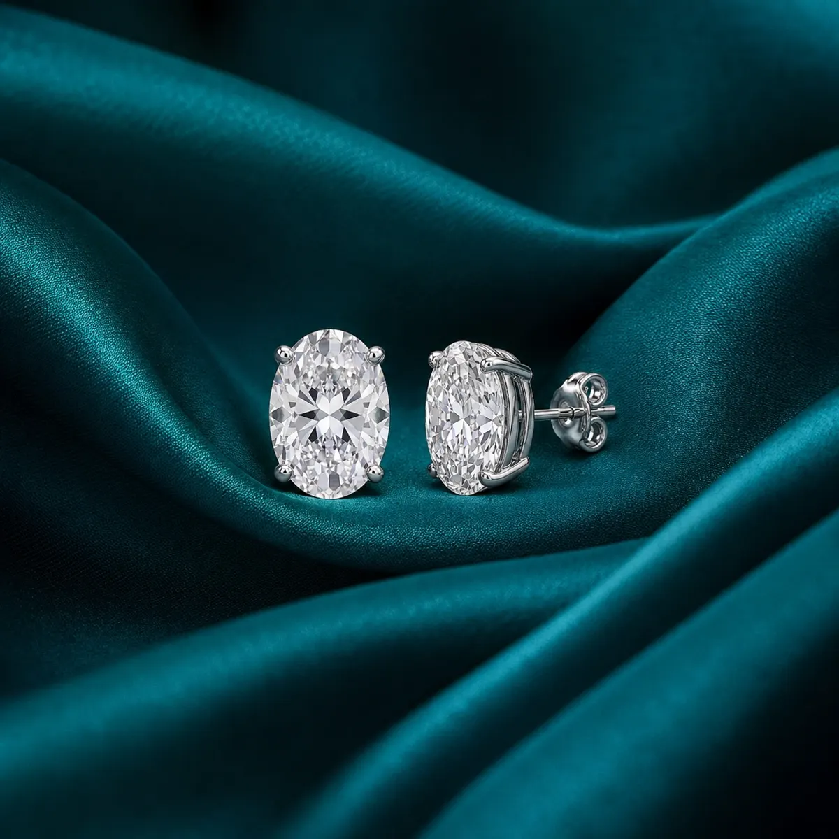 The craftsmanship behind Oval-cut diamond stud earrings