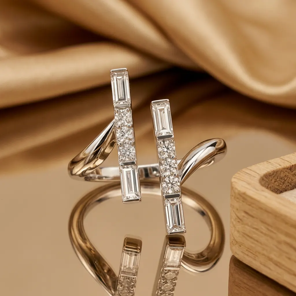 The craftsmanship behind Round-cut diamond statement ring, 0.9 ct